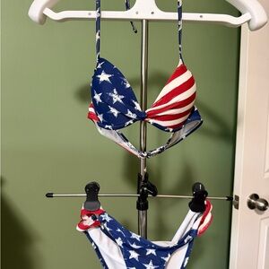 Xhilaration Red, White, Blue Bikini